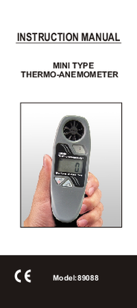 Thumbnail of document Manual - 89088 Pocket Wind Meter